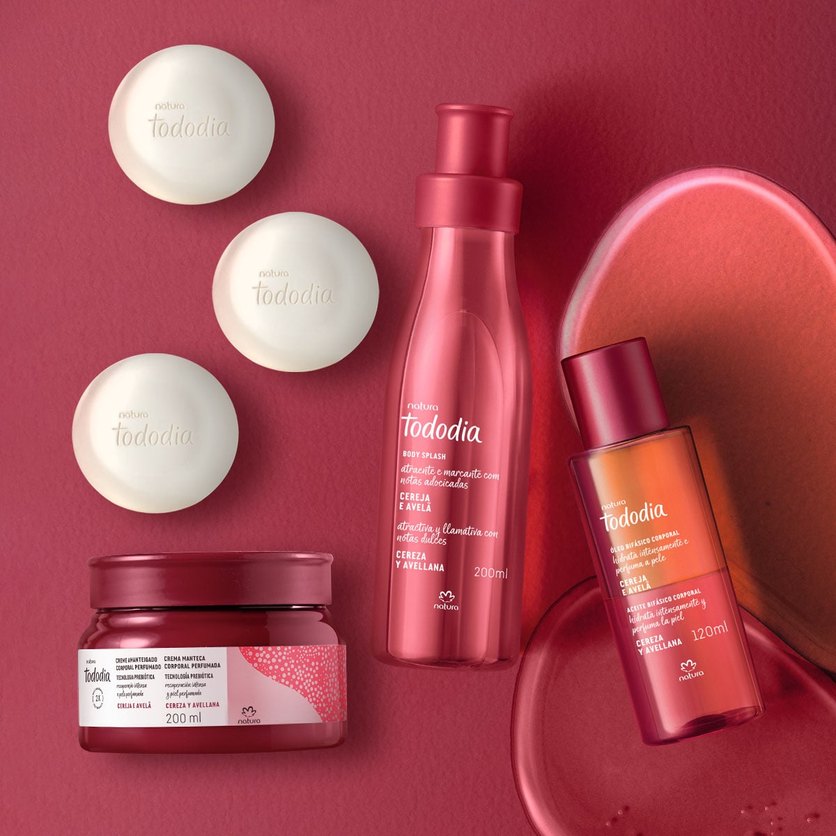 Kit Hidratação Intensa Tododia Cereja Negra e Praliné